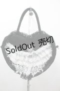 LALUICE / アリスワンダーハートバッグ  黒Ｘ白 I-26-03-12-096-LO-BG-SA-ZI