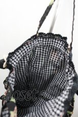 画像3: MOMOKO HOUSE / 薔薇切替ハンドバッグ  黒Ｘピンク I-26-03-12-098-LO-BG-SA-ZTK051 (3)