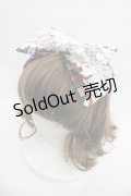 MOMOKO HOUSE / タータンチェックレースリボンヘッドドレスクリップ  赤チェック I-26-03-12-100-LO-AC-SA-ZI