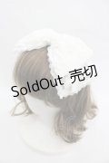 MOMOKO HOUSE / ローズ&レースリボンヘッドドレスクリップ  白 I-26-03-12-102-LO-AC-SA-ZI