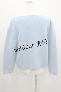 画像4: Nile Perch / リボンくまニットトップス  青ＸピンクＸ白 I-26-03-12-009-LO-TO-SA-ZI