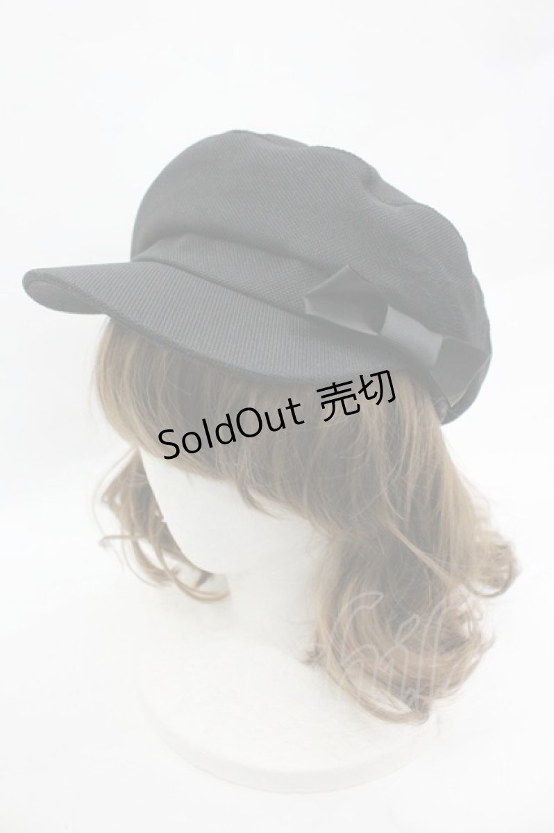 画像1: m petit by misako / AM*サンリオリボンキャスケット  黒 I-26-03-12-105-LO-AC-HR-ZI (1)