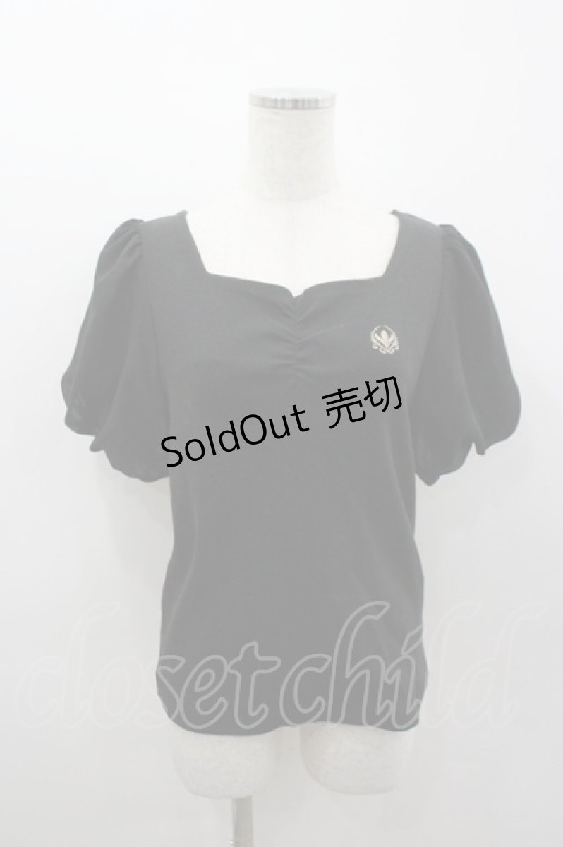 画像1: shimamura × chiharu / アナと雪の女王半袖カットソー  黒 I-26-03-12-010-LO-TO-SA-ZI (1)