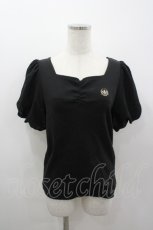 画像1: shimamura × chiharu / アナと雪の女王半袖カットソー  黒 I-26-03-12-010-LO-TO-SA-ZI (1)