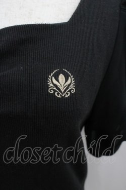 画像2: shimamura × chiharu / アナと雪の女王半袖カットソー  黒 I-26-03-12-010-LO-TO-SA-ZI