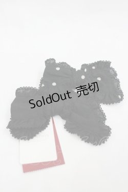 画像1: PINK HOUSE / 水玉プリント＆無地ローンリボンブローチセット  黒Ｘ白 I-26-03-12-113-LO-AC-SA-ZI