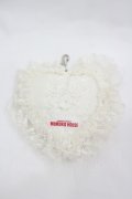 MOMOKO HOUSE / ハートレースバッグチャーム  白Ｘピンク I-26-03-12-114-LO-ZA-SA-ZI