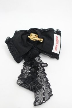 画像2: MOMOKO HOUSE / ローズレースリボン2WAY  黒 I-26-03-12-117-LO-ZA-SA-ZI