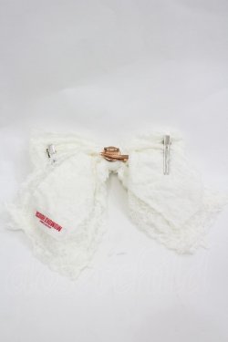 画像2: MOMOKO HOUSE / レースリボン2WAYクリップ  白 I-26-03-12-119-LO-ZA-SA-ZI
