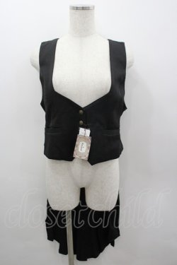 画像1: Amavel / Classic Schoolトレーン付ベスト  黒 I-26-03-12-011-CA-TO-SA-ZI