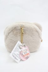 画像2: m petit by misako / AM クマサンポーチ  ベージュ I-26-03-12-122-LO-ZA-TE-ZT651 (2)