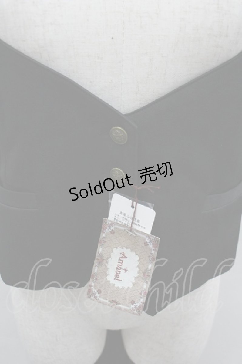 画像2: Amavel / Classic Schoolトレーン付ベスト  黒 I-26-03-12-011-CA-TO-SA-ZI (2)