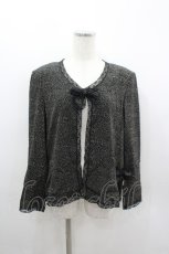 画像1: INGEBORG / ランダム水玉ボレロカーディガン M ブラック I-26-03-12-012-LO-TO-SA-ZI (1)