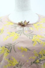 画像3: PINK HOUSE / ミモザ柄長袖Tシャツ M ピンク I-26-03-12-013-LO-TS-SA-ZI (3)