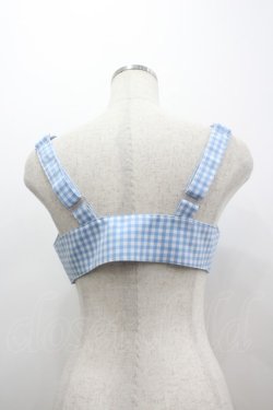 画像2: MILK / Ribbonバンドゥトップス  サックスＸ白 I-26-03-12-016-ML-TO-SA-ZI