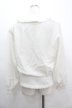 画像3: INGEBORG / ピンタック&フリルリボンブラウス  ホワイト I-26-03-12-002-LO-BL-SA-ZI