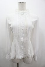 画像1: ATELIER PIERROT / Calmato Blouse  白 I-26-03-12-003-EL-BL-SA-ZI (1)