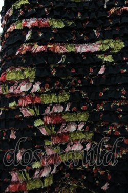 画像2: KANEKO ISAO / フラワーブーケリボンノースリーブブラウス  ブラック I-26-03-12-025-EL-BL-SA-ZI