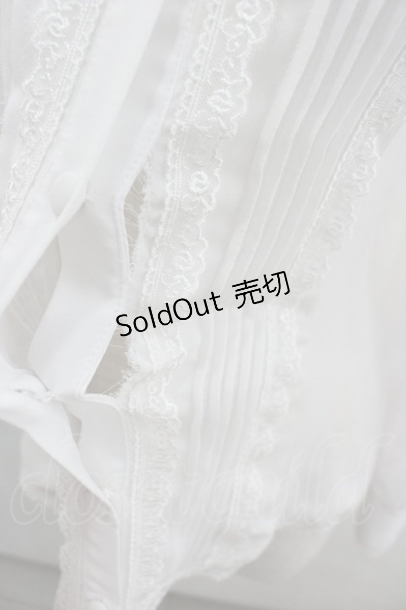 画像2: ATELIER PIERROT / Calmato Blouse  白 I-26-03-12-003-EL-BL-SA-ZI (2)
