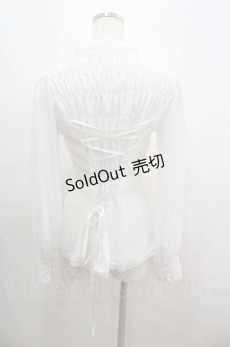 画像3: ATELIER PIERROT / Calmato Blouse  白 I-26-03-12-003-EL-BL-SA-ZI (3)