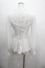 画像3: ATELIER PIERROT / Calmato Blouse  白 I-26-03-12-003-EL-BL-SA-ZI (3)