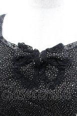 画像3: INGEBORG / ランダム水玉柄後ろボタンノースリーブブラウス  ブラック I-26-03-12-030-LO-BL-SA-ZI (3)