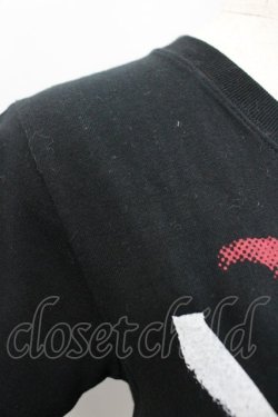 画像3: SEX POT ReVeNGe / ハンドプリントTシャツ  黒Ｘ白Ｘ赤 I-26-03-14-032-SP-TO-SA-ZI