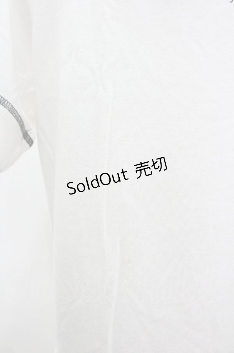 画像3: ALGONQUINS / 骸骨プリント半袖カットソー  白Ｘ黒 I-26-03-14-033-AL-TO-SA-ZI (3)