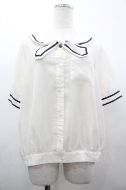 画像1: Fi.n.t / シースルーセーラーブラウス  オフ I-26-03-14-004-CA-BL-TE-ZI