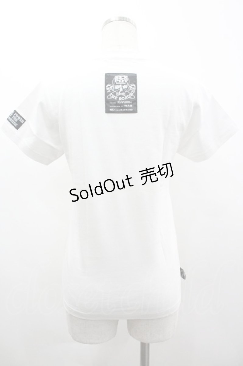 画像2: SEX POT ReVeNGe / 切り抜き風プリントTシャツ  白Ｘ黒Ｘ赤 I-26-03-14-035-SP-TO-SA-ZI (2)
