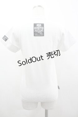 画像2: SEX POT ReVeNGe / 切り抜き風プリントTシャツ  白Ｘ黒Ｘ赤 I-26-03-14-035-SP-TO-SA-ZI