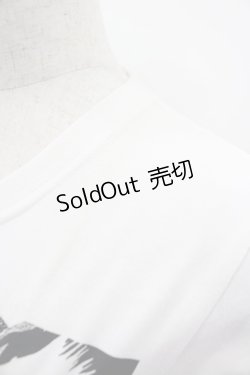 画像3: SEX POT ReVeNGe / 切り抜き風プリントTシャツ  白Ｘ黒Ｘ赤 I-26-03-14-035-SP-TO-SA-ZI