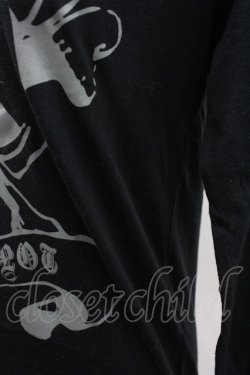 画像3: SEX POT ReVeNGe / ドクロプリントカットソー S 黒Ｘグレー I-26-03-14-037-SP-TO-SA-ZI