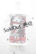 SEX POT ReVeNGe / KILLHIMプリントTシャツ S 白Ｘ黒Ｘ赤 I-26-03-14-038-SP-TO-SA-ZI