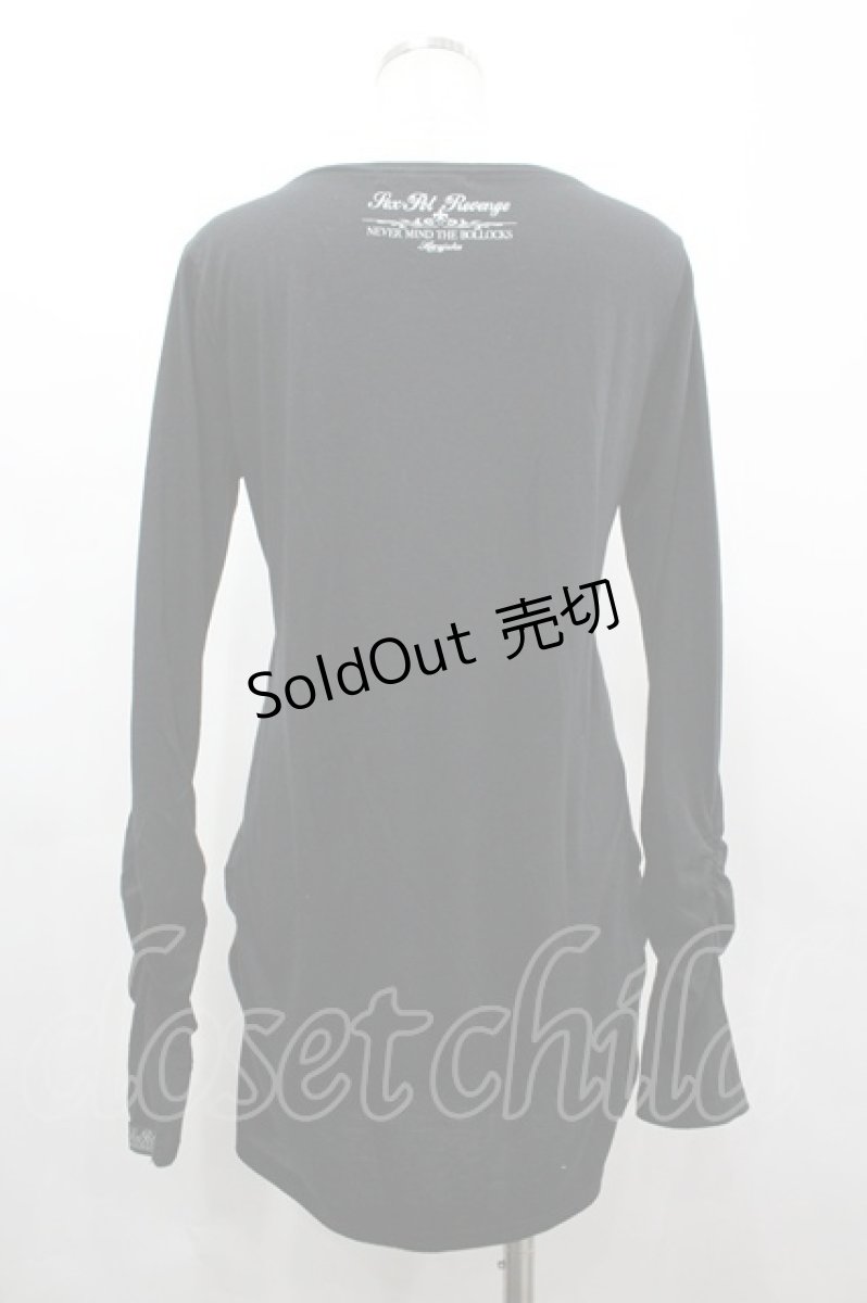 画像2: SEX POT ReVeNGe / SEXPOT KTOKYOキャラプリントカットソー S 黒Ｘカラフル I-26-03-14-041-SP-TO-SA-ZI (2)