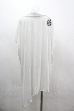 画像2: ALGONQUINS / プリント半袖ロングBIGカットソー F 白 I-26-03-14-043-AL-TO-TE-ZI