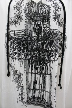 画像4: ALGONQUINS / プリント半袖ロングBIGカットソー F 白 I-26-03-14-043-AL-TO-TE-ZI