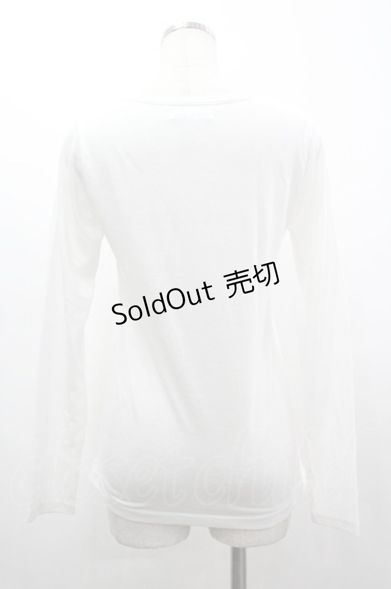 画像2: BPN / クラウン×チェーンptカットソー M 白 I-26-03-14-044-GO-TO-TE-ZI (2)