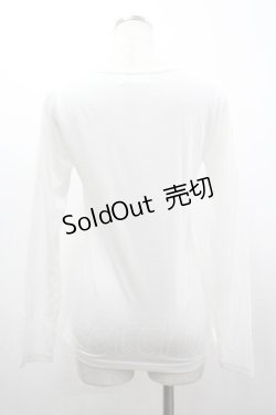 画像2: BPN / クラウン×チェーンptカットソー M 白 I-26-03-14-044-GO-TO-TE-ZI