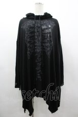 画像1: ALGONQUINS / スケルトンハイネックロングトップス F 黒 I-26-03-14-045-AL-TO-TE-ZI (1)