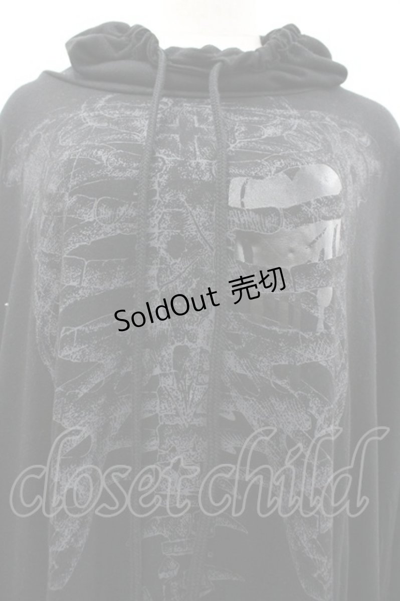 画像3: ALGONQUINS / スケルトンハイネックロングトップス F 黒 I-26-03-14-045-AL-TO-TE-ZI (3)