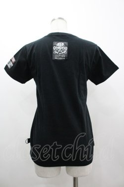 画像2: SEX POT ReVeNGe / ナース風プリントTシャツ  黒Ｘ赤Ｘサックス I-26-03-14-047-SP-TO-SA-ZI