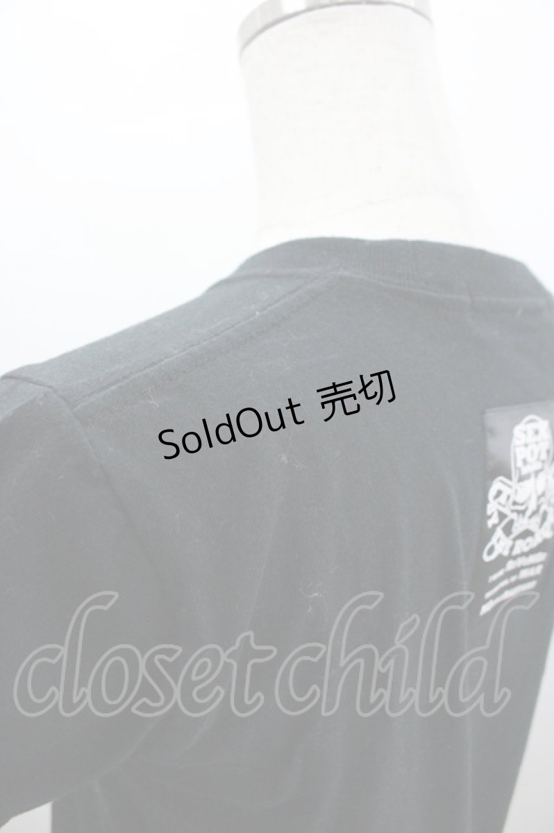 画像3: SEX POT ReVeNGe / ナース風プリントTシャツ  黒Ｘ赤Ｘサックス I-26-03-14-047-SP-TO-SA-ZI (3)