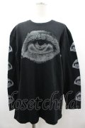 MALICIOUS.X / Sanpaku eyes long sleeve T-shirt  黒 I-26-03-14-052-PU-TO-TE-ZI