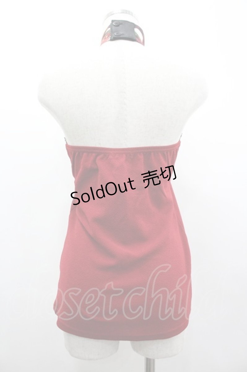 画像2: Qutie Frash / クロスキャミ  赤Ｘ黒 I-26-03-14-058-QU-TS-SA-ZI (2)