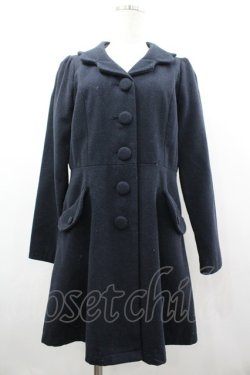 画像1: Fi.n.t / スカラップ襟コート F ネイビー I-26-03-14-059-CA-CO-TE-ZI