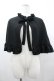 画像1: ATELIER PIERROT / フリルケープ  黒 I-26-03-14-061-EL-TO-TE-ZI (1)