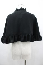 画像2: ATELIER PIERROT / フリルケープ  黒 I-26-03-14-061-EL-TO-TE-ZI (2)
