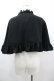 画像2: ATELIER PIERROT / フリルケープ  黒 I-26-03-14-061-EL-TO-TE-ZI (2)