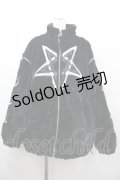 PINKSPINK / Detachable Sleeve Pentagram Embroidered Jacket  黒 I-26-03-14-062-PU-JA-TE-ZI